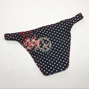 🎄 Lucky Brand | Peace Appliqué Bikini Bottom